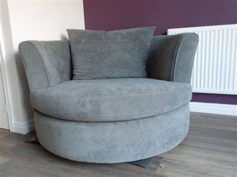 Grey swivel chair (Cuddle chair) | in Swindon, Wiltshire | Gumtree