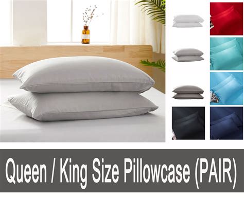 Luxton King size pillowcases (twin pack, 8 color choice) | Manchester Direct Warehouse