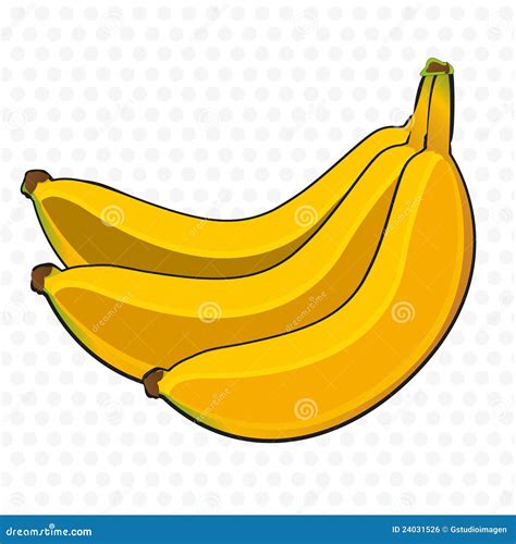 Bunch of bananas cartoon stock vector. Illustration of food - 24031526