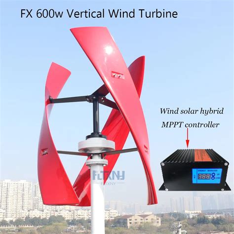 New arrival Wind Generator 600w 24V12V Vertical axis Wind Turbine with ...