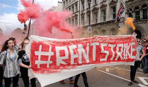 Rent Strike Banner at the March for Europe - Whitehall, Lo… | Flickr