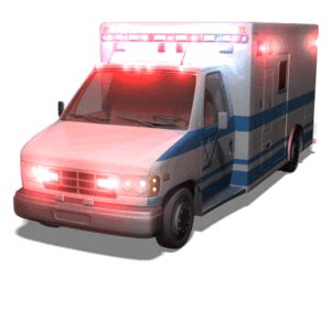 Ambulance Flashing Lights | 3D Animated Clipart for PowerPoint - PresenterMedia.com