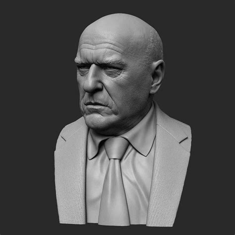 Breaking Bad – Hank Schrader Bust – STL Files for 3D Print – 3D Kiee Shop