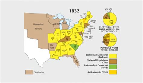 US Election of 1828 Map - GIS Geography