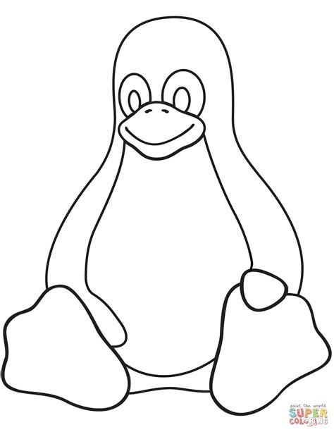 Linux Tux Penguin Coloring Online