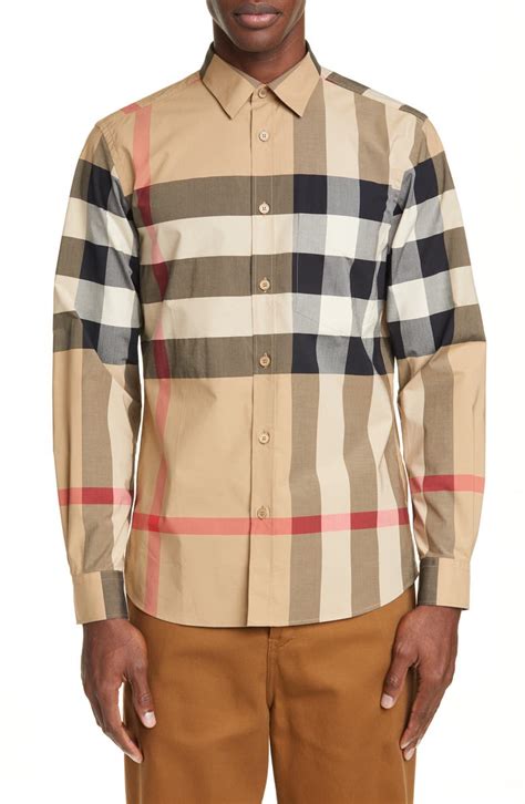 Burberry Somerton Plaid Button-Up Shirt | Nordstrom