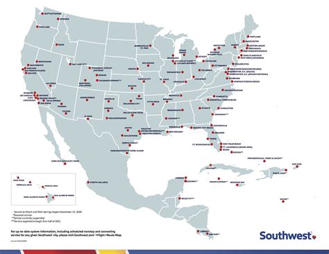 Southwest airlines map - mjhac