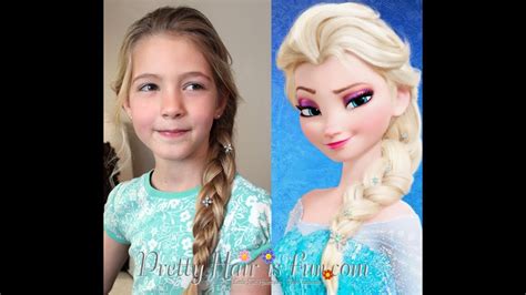 ELSA'S FRENCH BRAID DISNEY FROZEN!! - YouTube