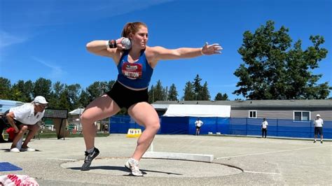 Sarah Mitton crushes own Canadian record in women's shot put with world's best throw this season ...