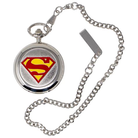 Superman Symbol Silver Pocket Watch - Walmart.com