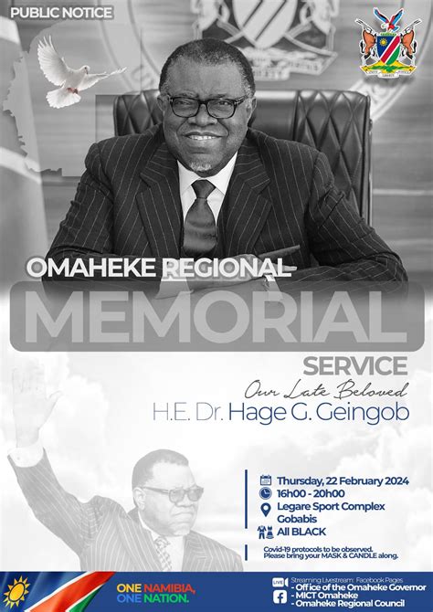 The Omaheke Regional Memorial... - Omaheke Regional Council