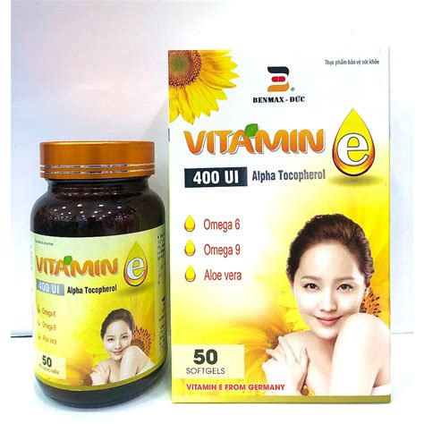 Vitamin E 400 UI ALPHA TOCOPHEROL Supplement, Support To Limit Skin Aging, Dull Skin To Help ...