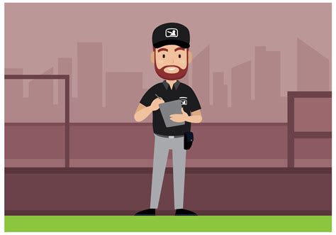 Baseball Umpire Character Vector 174423 Vector Art at Vecteezy