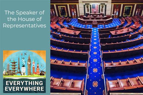 The Speaker of the House of Representatives