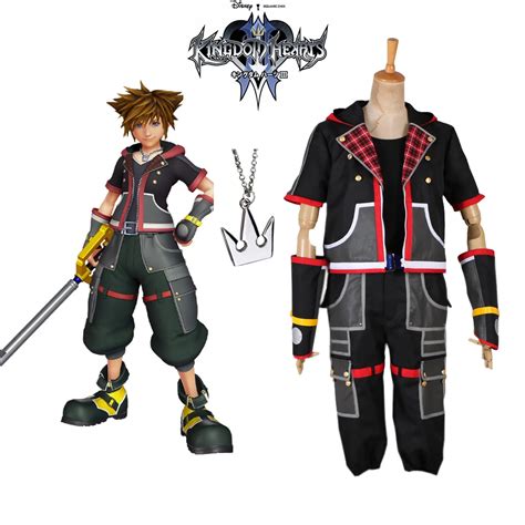 Free Shipping Kingdom Hearts 3 Sora Suit Game Cosplay Costume-in Anime Costumes from Novelty ...