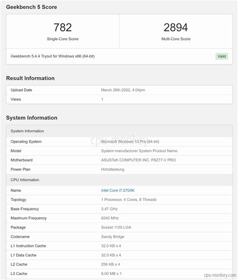 Intel Core i7-2700K Benchmark, Test and specs