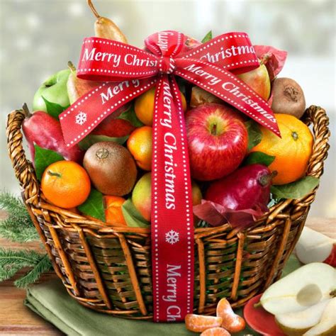 Merry Christmas Fruit Basket - AA4000X - A Gift Inside