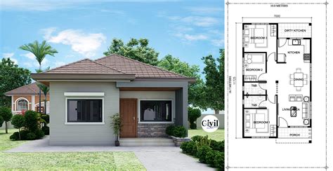 Simple 3-Bedroom Bungalow House Design | Engineering Discoveries