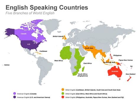 English Speaking Countries | Around the worlds, World and The map