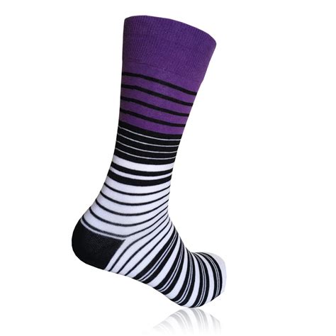 Men's Socks White Stripe Socks Mens Dress Socks. Fun - Etsy