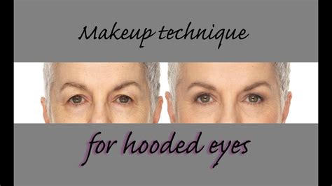 Hooded Eyes - simple makeup techniques for mature, hooded eyes - YouTube