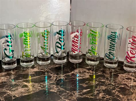 Personalized Shot Glasses Custom Shot Glasses Bridal Party | Etsy