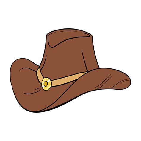 How to Draw a Cowboy Hat - Really Easy Drawing Tutorial