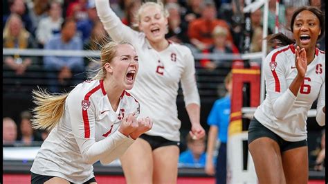 Highlights: Stanford women's volleyball punches national championship ga... | Women volleyball ...