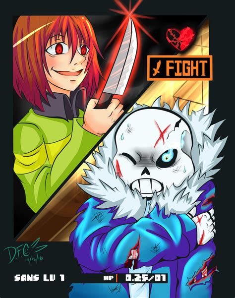 Chara VS Sans by MadamNyx on DeviantArt