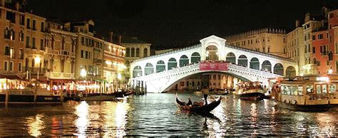 Rialto Bridge Night Scene Photograph by Vicki Hone Smith - Fine Art America