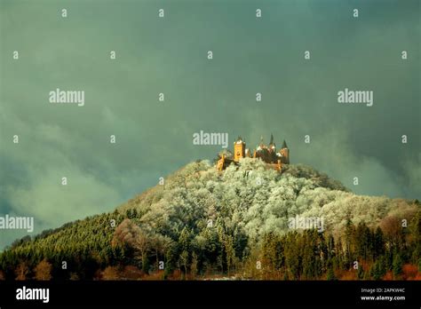 Hohenzollern castle snow hi-res stock photography and images - Alamy