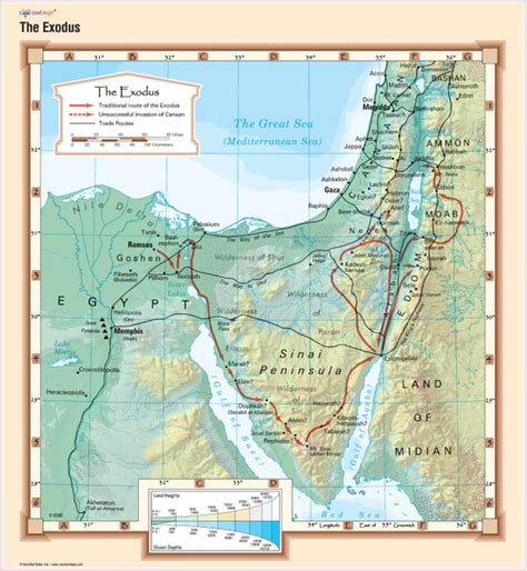 View 24: Old Testament Mount Sinai Map