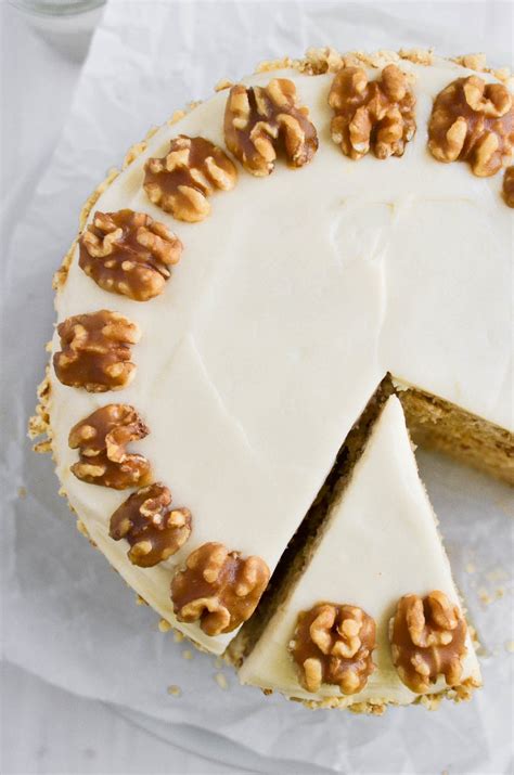 Maple Walnut Cake with Maple Cream Cheese Frosting