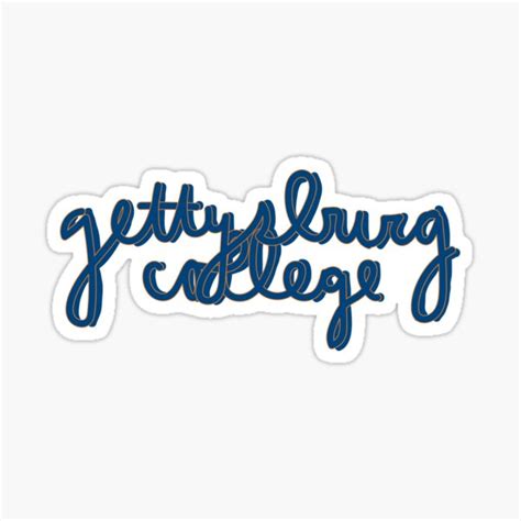 "Gettysburg College" Sticker by kllwyd | Redbubble