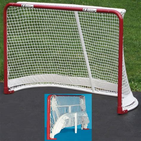 EZ Goal Portable Folding Regulation Size Street Ice Hockey Training Goal Net - Walmart.com ...