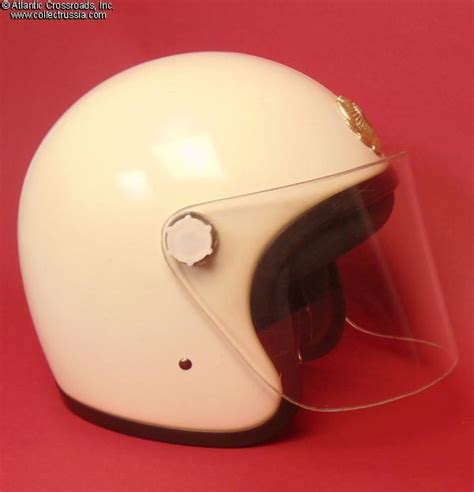 Collect Russia Motorcycle Police helmet, circa early 1980s. Soviet Russian
