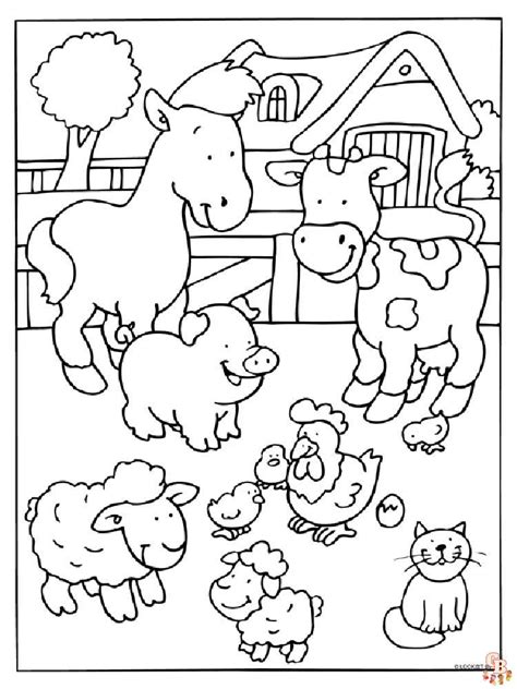 Farm Animals Coloring Pages