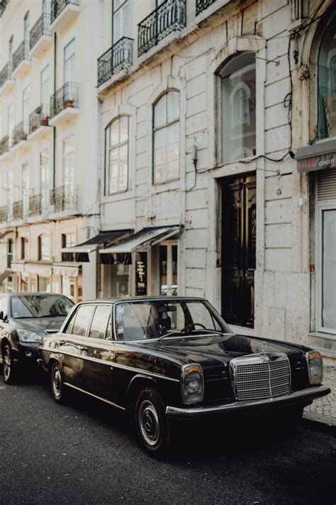 An old Mercedes Benz parked in the street, Lisbon, Portugal #vintage # ...