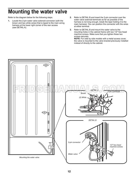 Maytag MRT311FFFZ Top Freezer Refrigerator Ice Maker Installation Guide