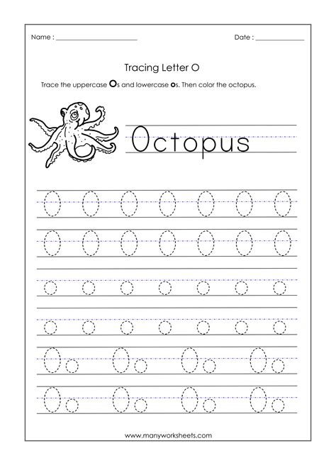 Letter O Worksheets For Preschool