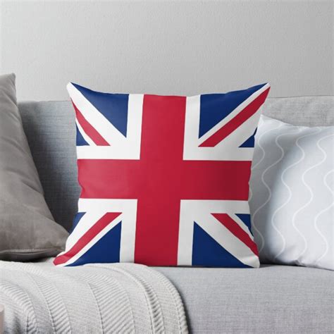 "Union Jack - Flag of UK and Great Britain - Square version" Throw ...