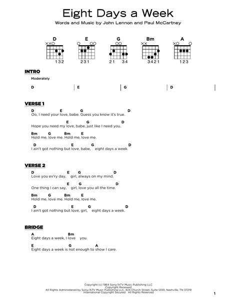 Eight Days A Week by The Beatles - Really Easy Guitar - Guitar Instructor