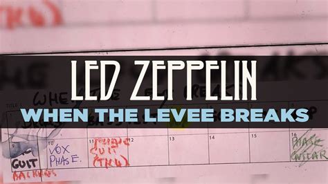 Led Zeppelin - When The Levee Breaks Chords - Chordify