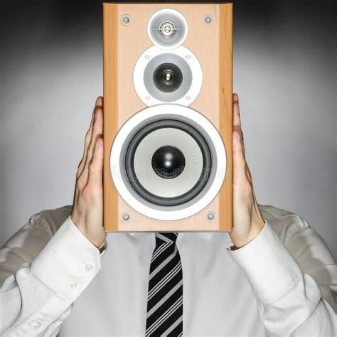 Speaker head man stock image. Image of raise, hold, dance - 38259325