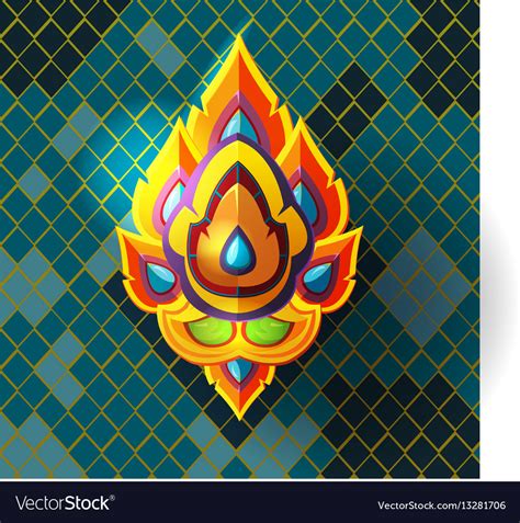 Thai culture abstract art style Royalty Free Vector Image