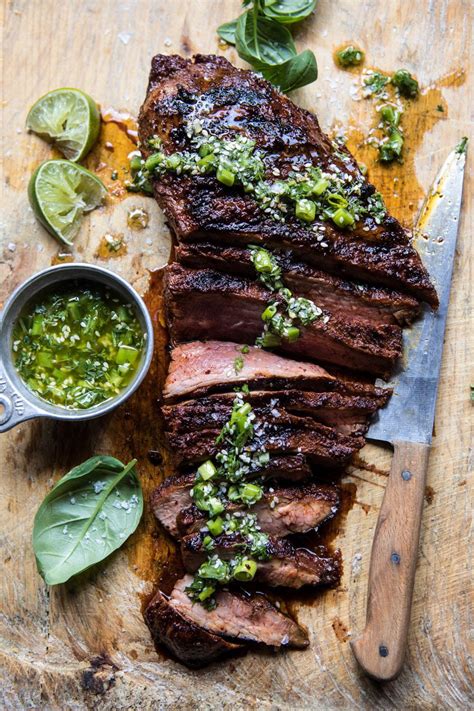 Korean Grilled Steak with Toasted Sesame Chimichurri. - Half Baked Harvest