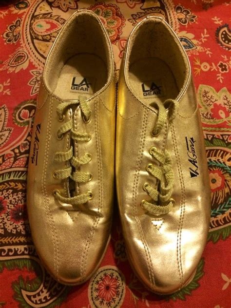 Vintage LA GEAR Gold Sneakers by kittenwithahat on Etsy