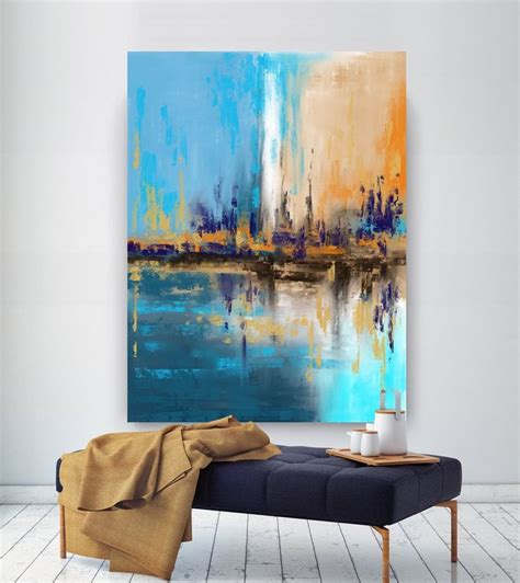 Extra Large Wall Art Palette Knife Artwork Original - Etsy | Large abstract wall art, Extra ...