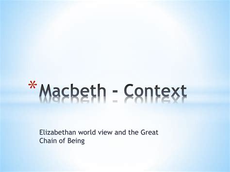 PPT - Macbeth - Context PowerPoint Presentation - ID:459910