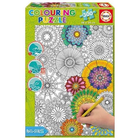 EDUCA JIGSAW PUZZLE DOODLE ART BIG BEAUTIFUL BLOSSOMS 300 PCS #17090 | eBay